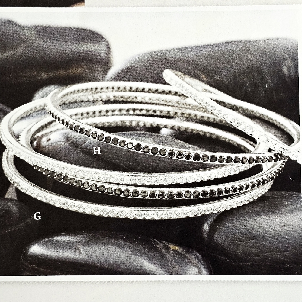 Rare Silpada Sterling Silver CZ Perfection Bangle B2897 ⭐️PRICE IS FOR ONE⭐️